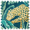 Leopard, Teal - Made to Measure Curtain